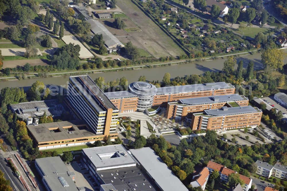 Aerial photograph Hannover - Das Gebäude der Deutschen Telekom in Hannover in Niedersachsen. The building of The Deutsche Telekom in Hannover in Lower Saxony.