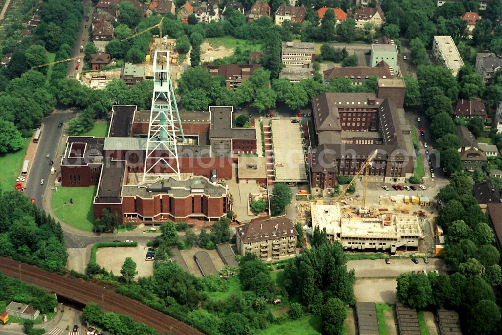 Bochum from the bird's eye view: The museum of mines in Bochum in the state North Rhine-Westphalia