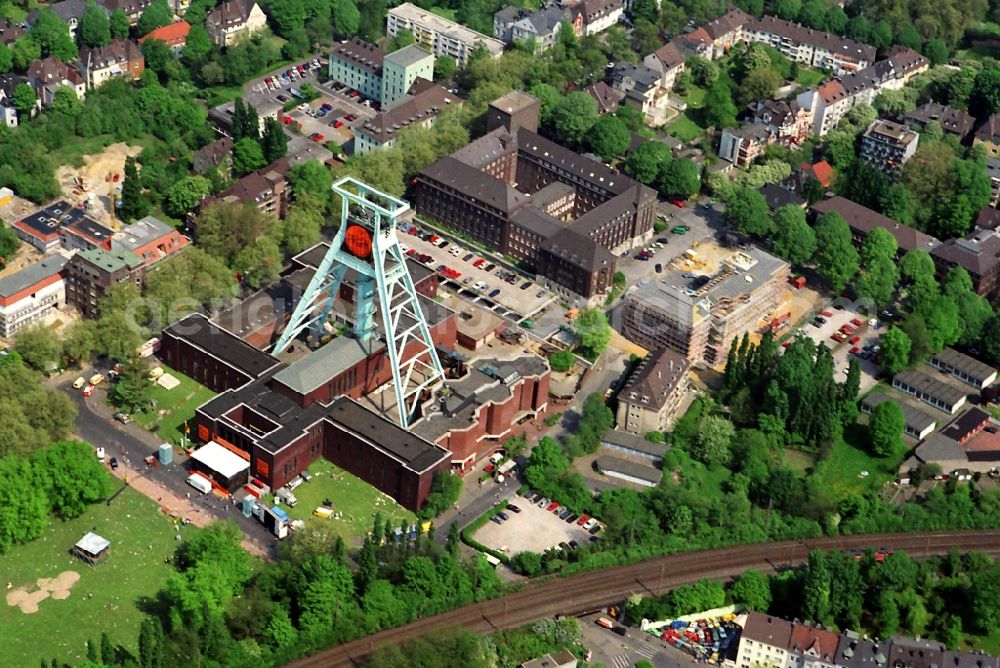 Aerial photograph Bochum - The museum of mines in Bochum in the state North Rhine-Westphalia