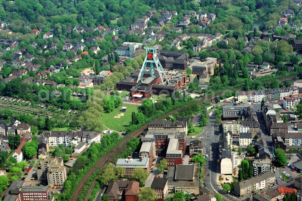 Bochum from the bird's eye view: The museum of mines in Bochum in the state North Rhine-Westphalia