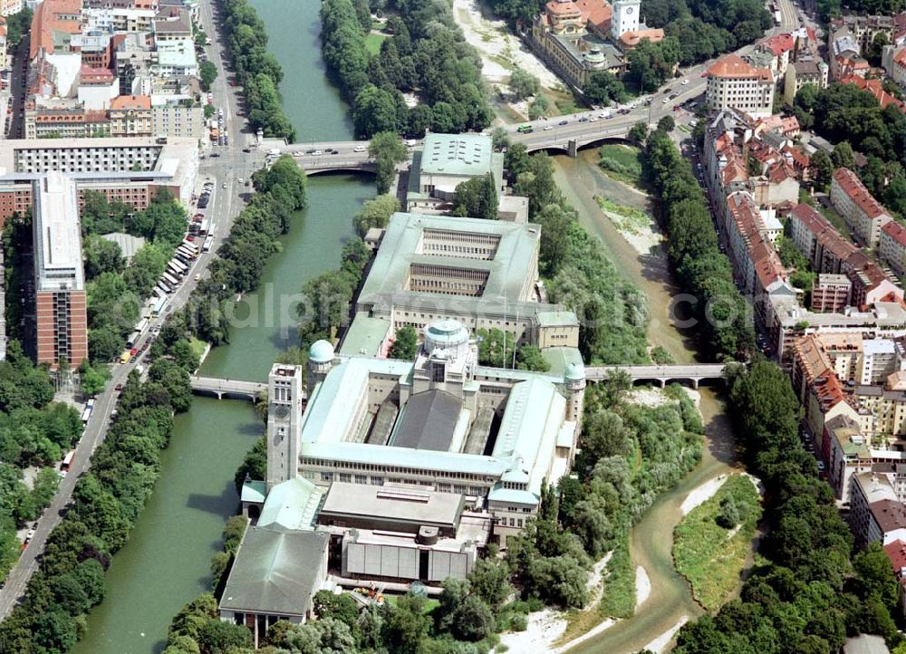 München from above - Deutsches Museum (089) 21383892 Museumsinsel 1 80538 München