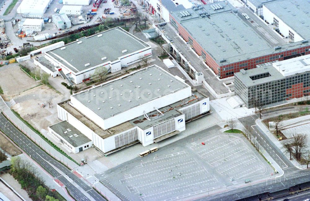 Berlin - Charlottenburg from the bird's eye view: Deutschlandhalle am Messegelände in Charlottenburg.