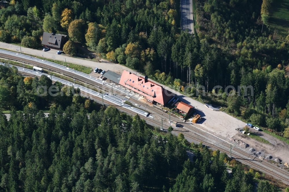 Aerial photograph Feldberg (Schwarzwald) - Germanys highest railway station in the district Baerental in Feldberg ( Black Forest ) in the state Baden-Wuerttemberg