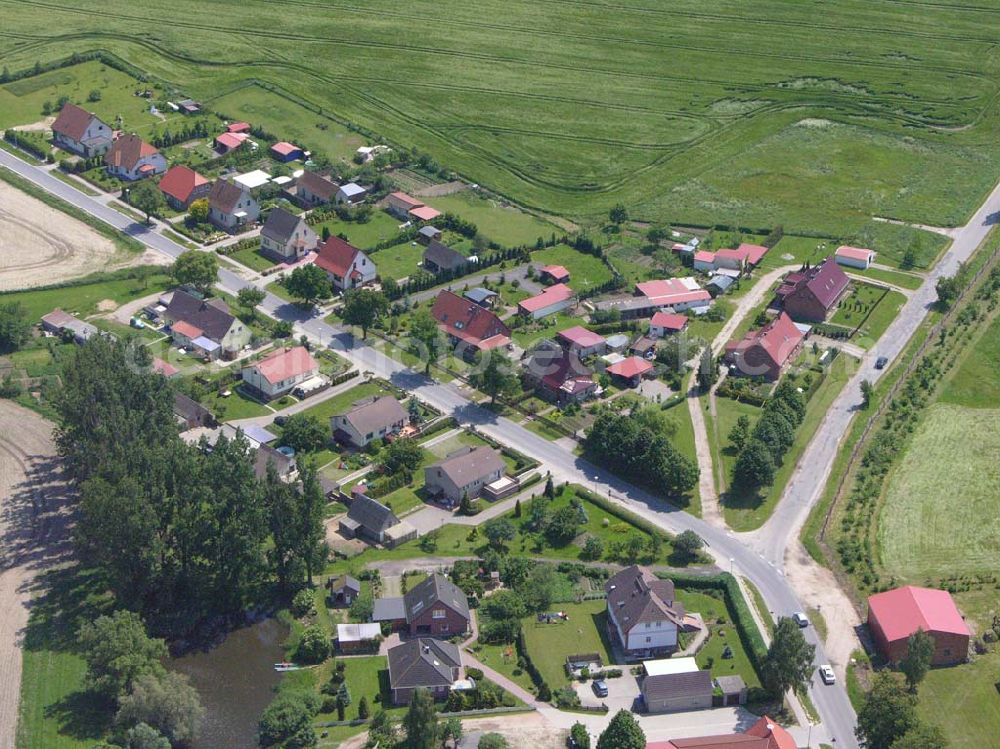 Aerial image Dewitz / Lindethal - Dewitz/Lindethal - Mecklenburg-Vorpommern Ortsansichten