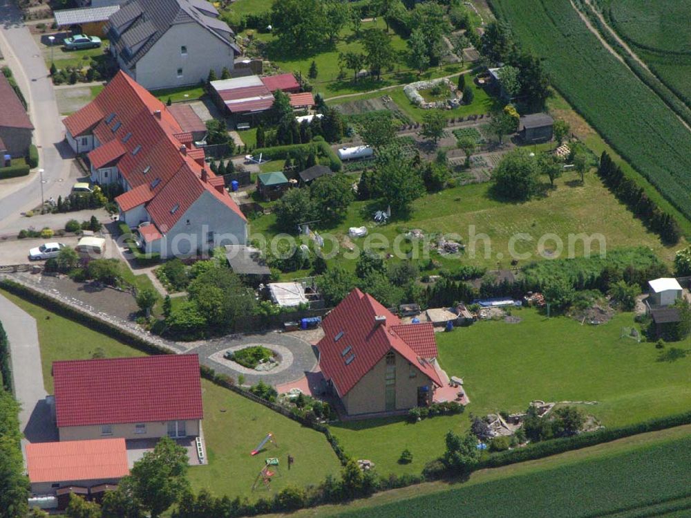 Aerial image Dewitz / Lindethal - Dewitz/Lindethal - Mecklenburg-Vorpommern verschiedene Einfamilienhäuser