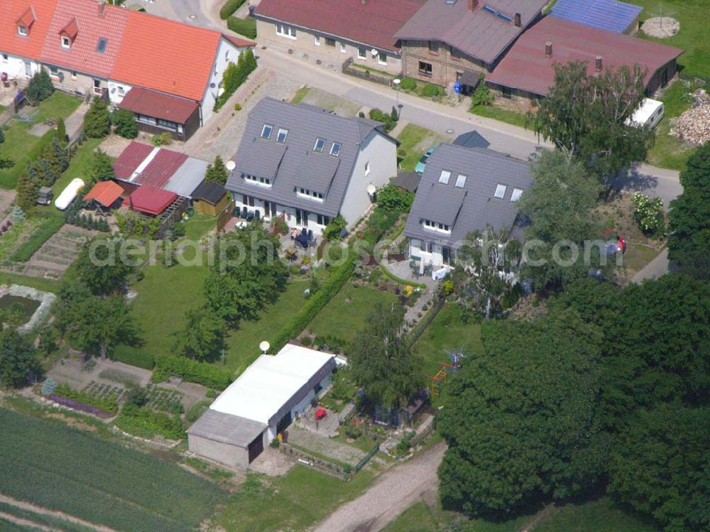 Aerial image Dewitz / Lindethal - Dewitz/Lindethal - Mecklenburg-Vorpommern verschiedene Einfamilienhäuser