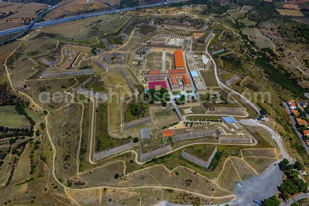 Aerial photograph Figueres - View of the fortress Sant Ferran Castle in Figueres in the province Catalonia in Spain