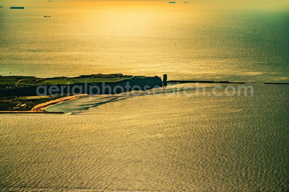 Helgoland from above - The detached rock needle / surf pillars Tall Anna on Helgoland in Schleswig-Holstein