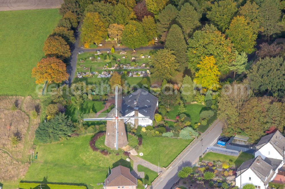 Aerial image Elten - The Gerritzens Muehle Stockumer at Strasse in Emmerich am Rhein in the state of North Rhine-Westphalia