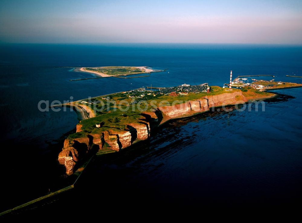 Aerial photograph Helgoland - Heligoland is a small German archipelago in the North Sea. Formerly Danish and British possessions, the islands are located in the Heligoland Bight ( part of the German Bight ) in the south-eastern corner of the North Sea