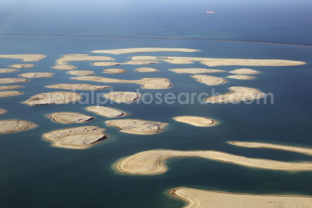 Aerial Image Dubai The Islands Of The World Just Off The Coast Of Dubai In The