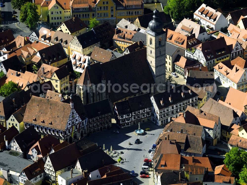 Forchheim from above - The church of St. Martin is a former collegiate in Forchheim in Bavaria. The St. Martin was founded in 1354 by dedicated pin of Bebenburg Leopold, Bishop of Bamberg, was dissolved in 1803 in the secularisation. The church became a parish church