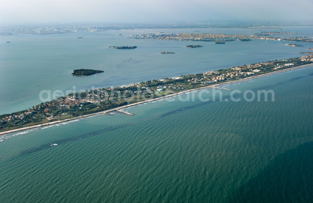 Venedig from the bird's eye view: The Lagoon of Venice in Italy