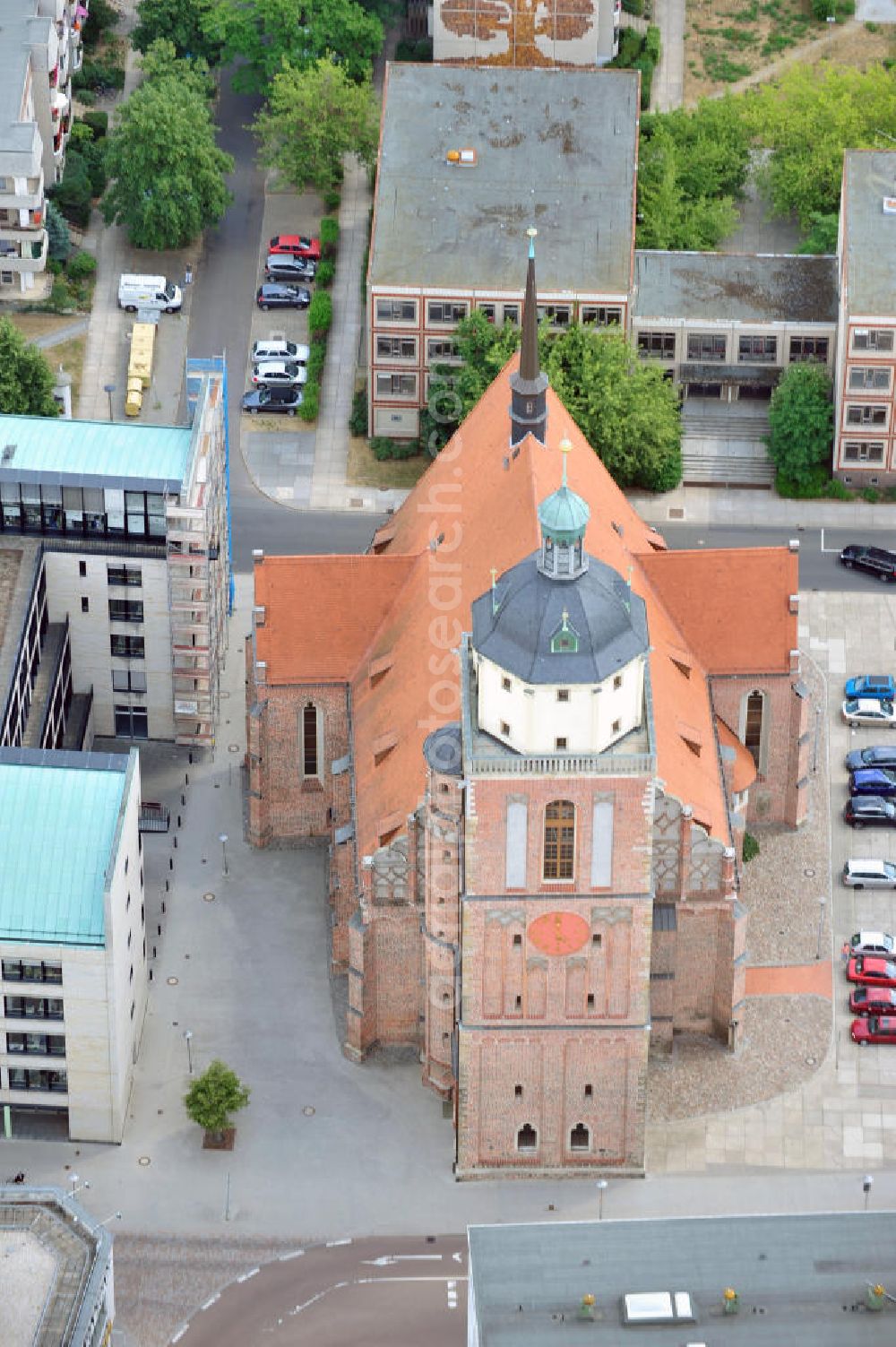 Dessau - Roßlau from the bird's eye view: 