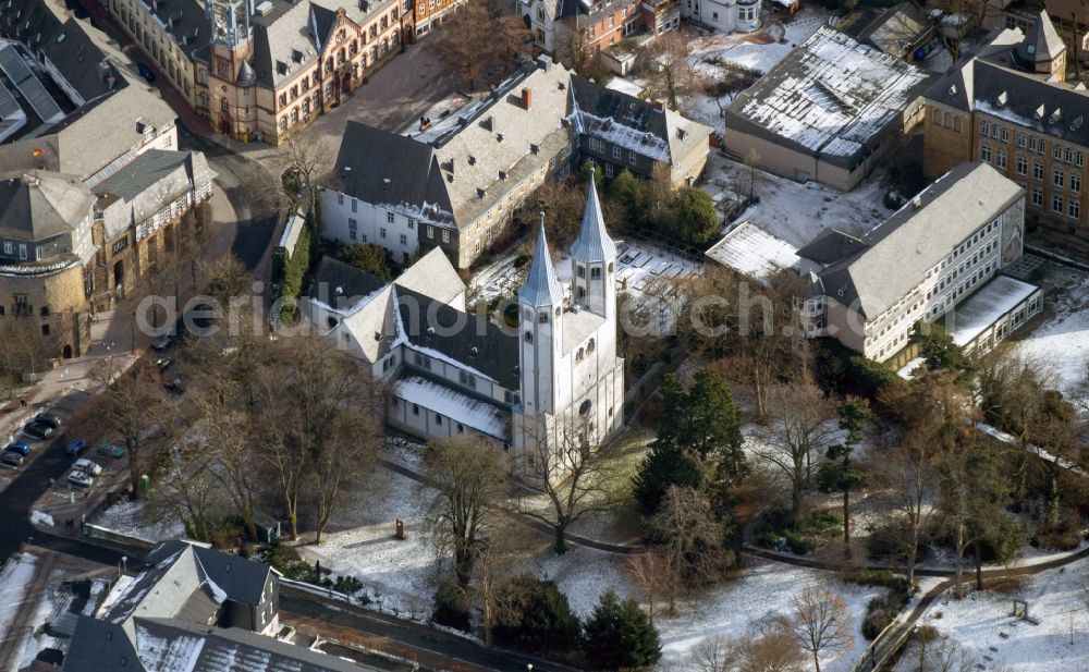 Aerial photograph Goslar - View of the old town of Goslar in Niedersachsen with the Church of St. Cosmas and Damian