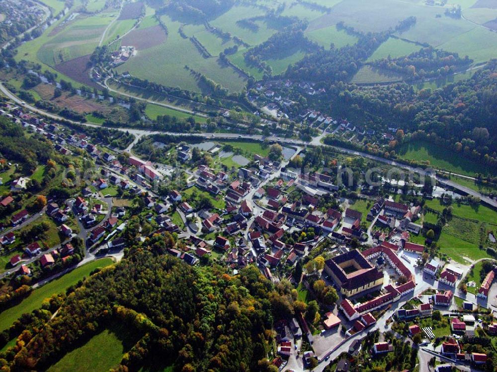 Aerial image Burglengenfeld / Bayern - Blick auf das Stadtzentrum von Burglengenfeld Stadt Burglengenfeld: Marktplatz 2-6, 93133 Burglengenfeld; Tel. (09471) 7018-0, Fax. (09471) 701845;