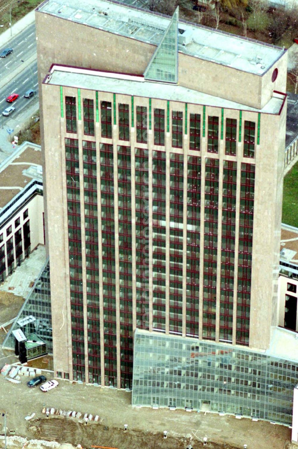 Berlin from above - 12.02.1995 die Pyramide Marzahn Rhinstraße