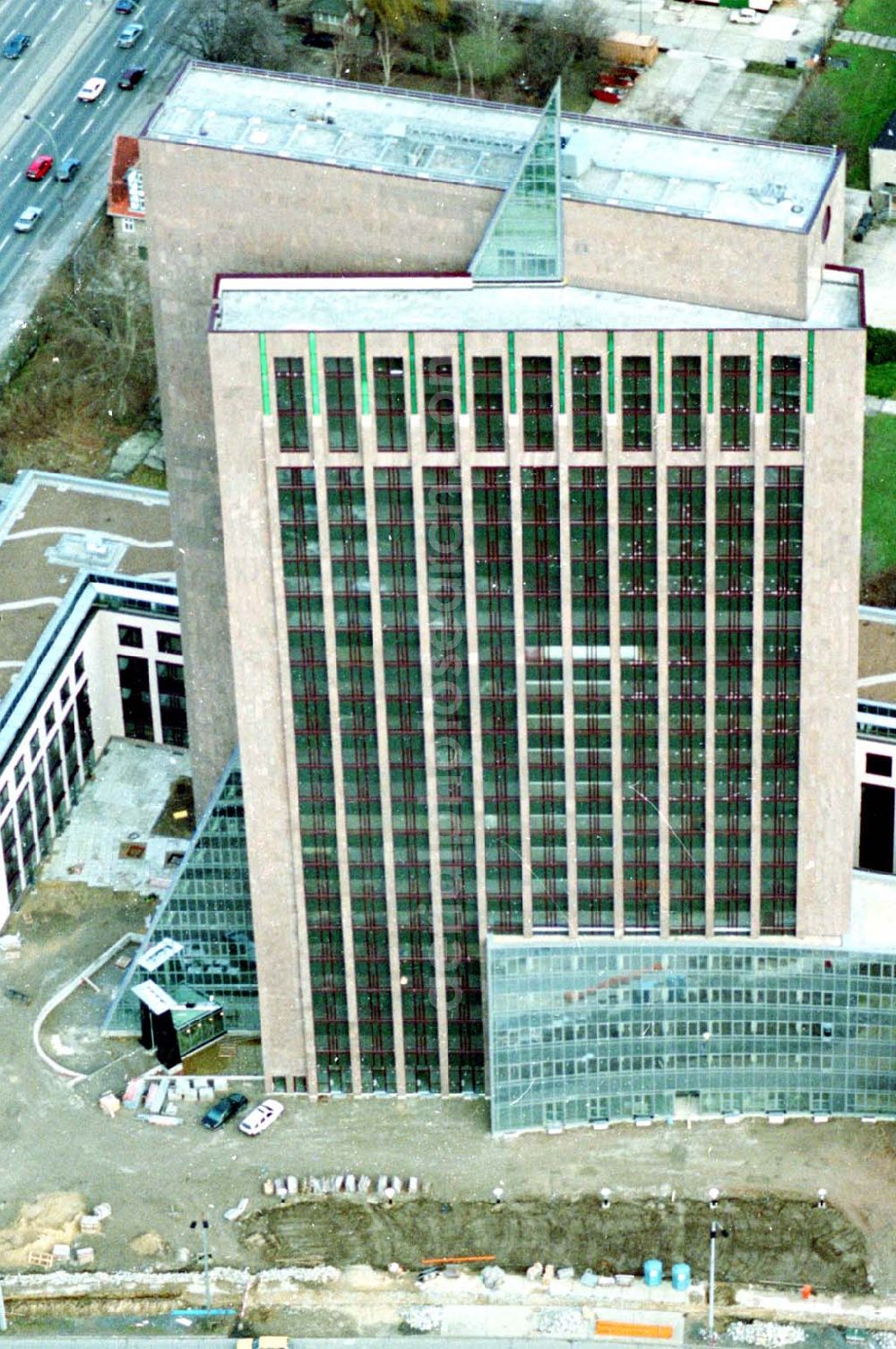 Aerial photograph Berlin - 12.02.1995 die Pyramide Marzahn Rhinstraße