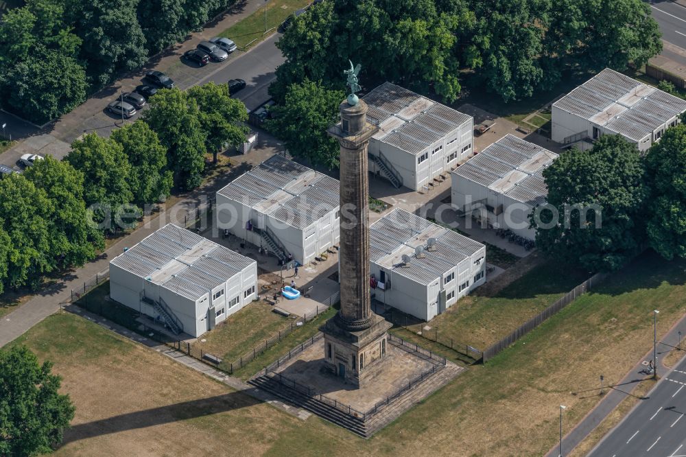 Aerial photograph Hannover - The Waterloo-Saeule in Hannover in the state Lower Saxony, Germany