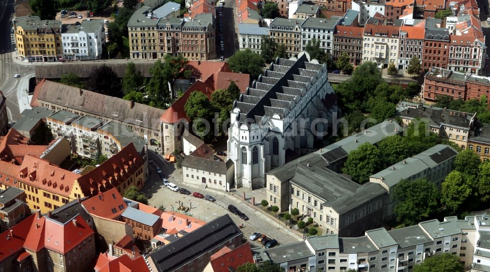 Halle / Saale from above - The church was originally built as an abbey by a mendicant order