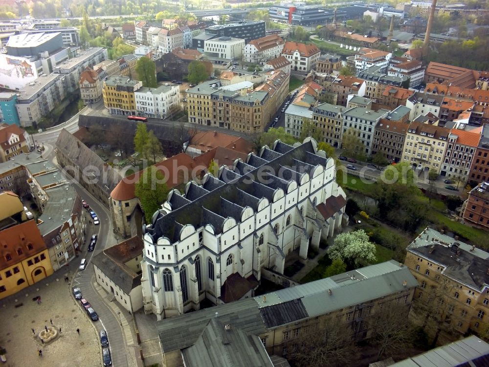 Halle / Saale from the bird's eye view: The church was originally built as an abbey by a mendicant order