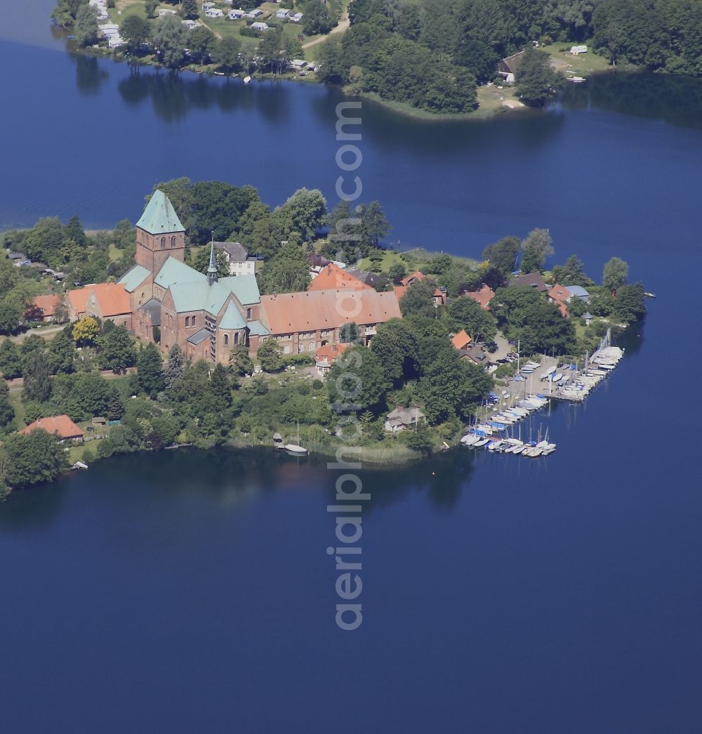 Ratzeburg from above - Cathedral in Ratzeburg im Bundesland Schleswig-Holstein