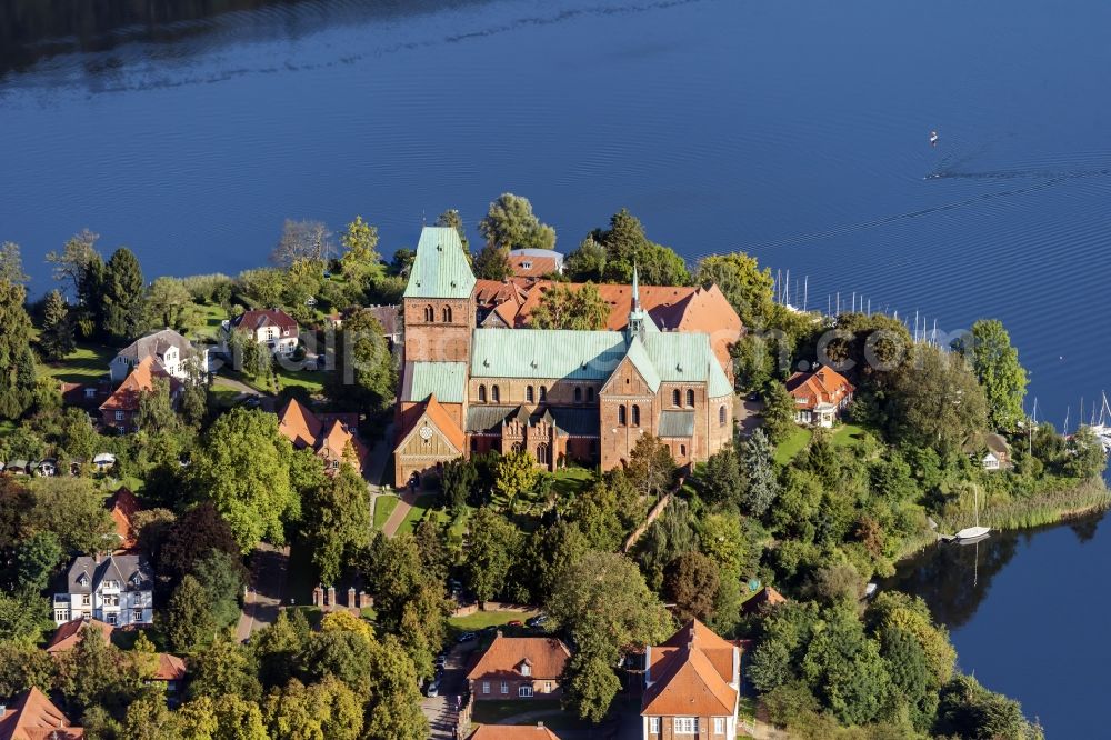 Aerial image Ratzeburg - Cathedral in Ratzeburg im Bundesland Schleswig-Holstein