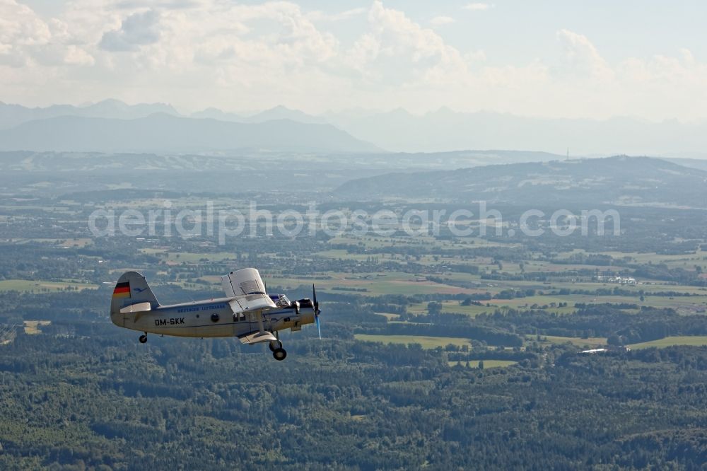 Aerial image Weilheim - Double-decker aircraft Antonov AN - 2