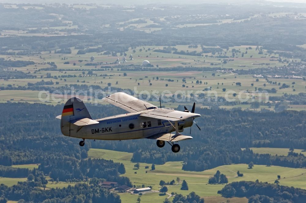 Weilheim from above - Double-decker aircraft Antonov AN - 2