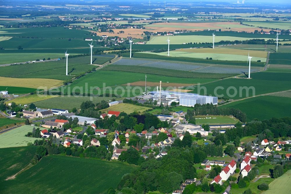 Aerial photograph Ablaß - Village view in Ablass in the state Saxony, Germany