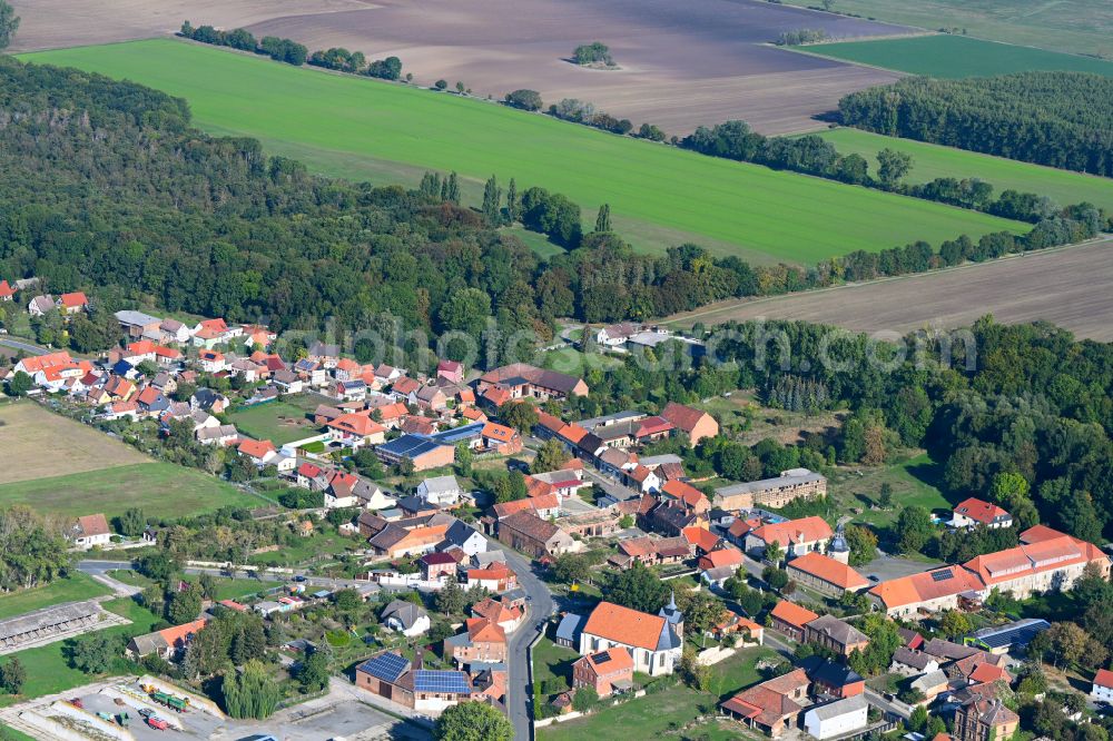 Aerial image Aderstedt - Village view in Aderstedt in the state Saxony-Anhalt, Germany