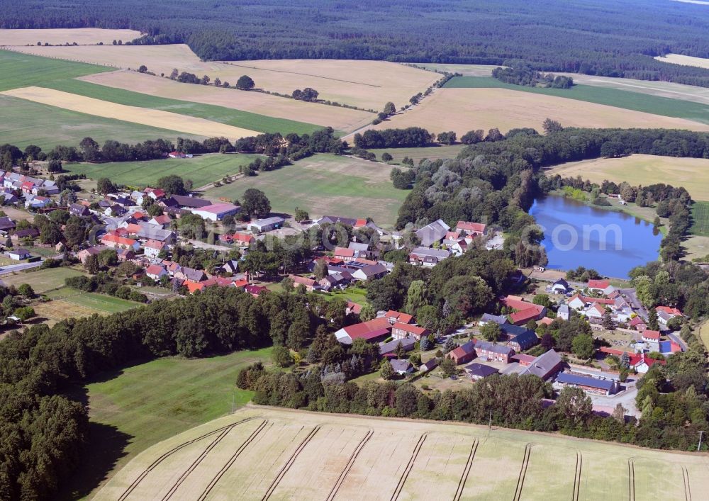 Aerial photograph Ahlum - Village view in Ahlum in the state Saxony-Anhalt, Germany