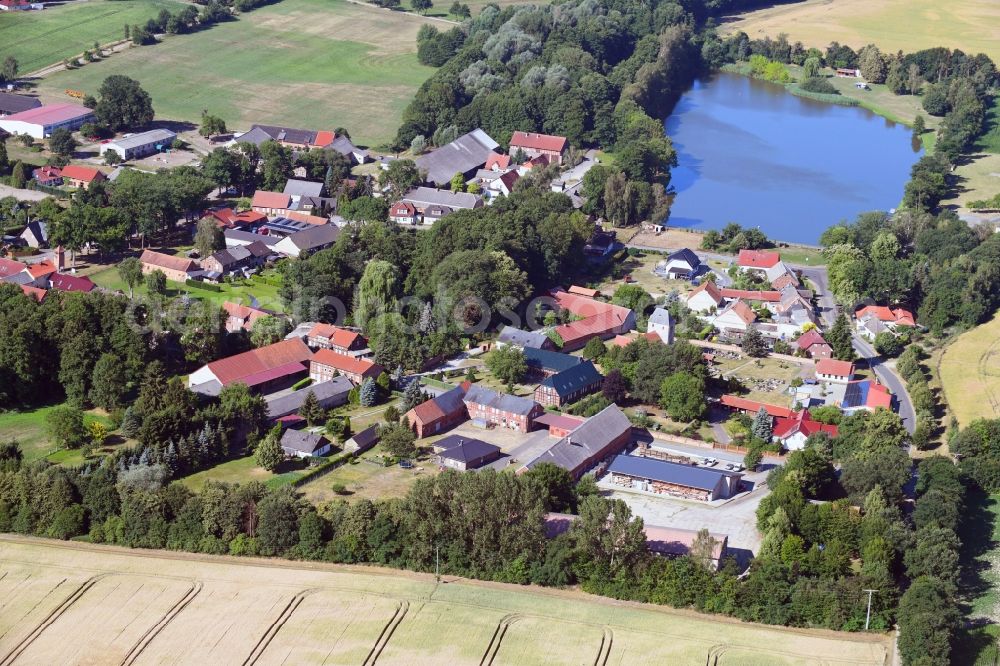 Ahlum from above - Village view in Ahlum in the state Saxony-Anhalt, Germany