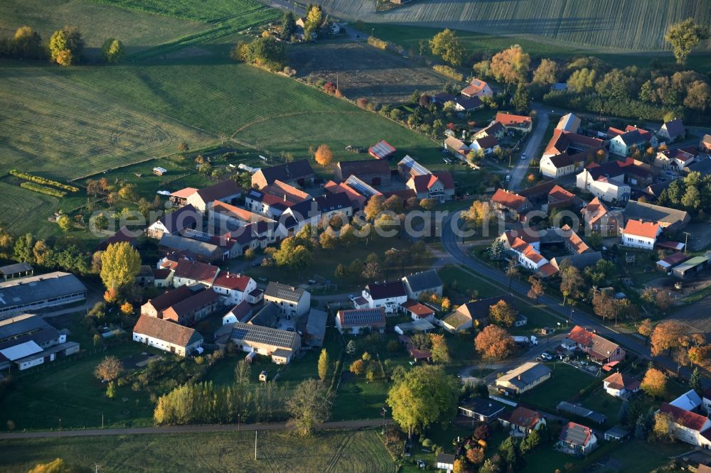 Aerial photograph Ahrensdorf - Village view of Ahrensdorf in the state Brandenburg