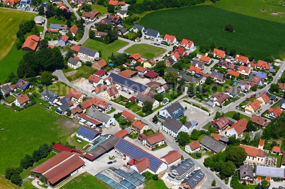 Aerial photograph Aich - Village view in Aich in the state Bavaria, Germany