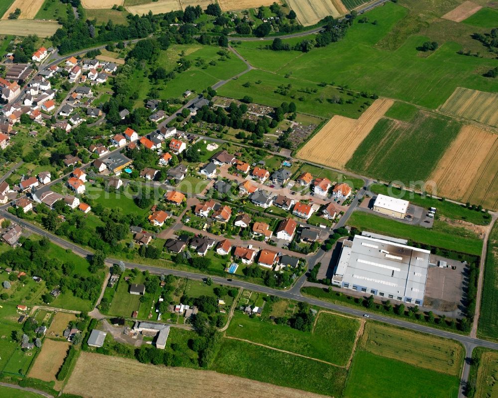 Allendorf (Lumda) from the bird's eye view: Village view in Allendorf (Lumda) in the state Hesse, Germany