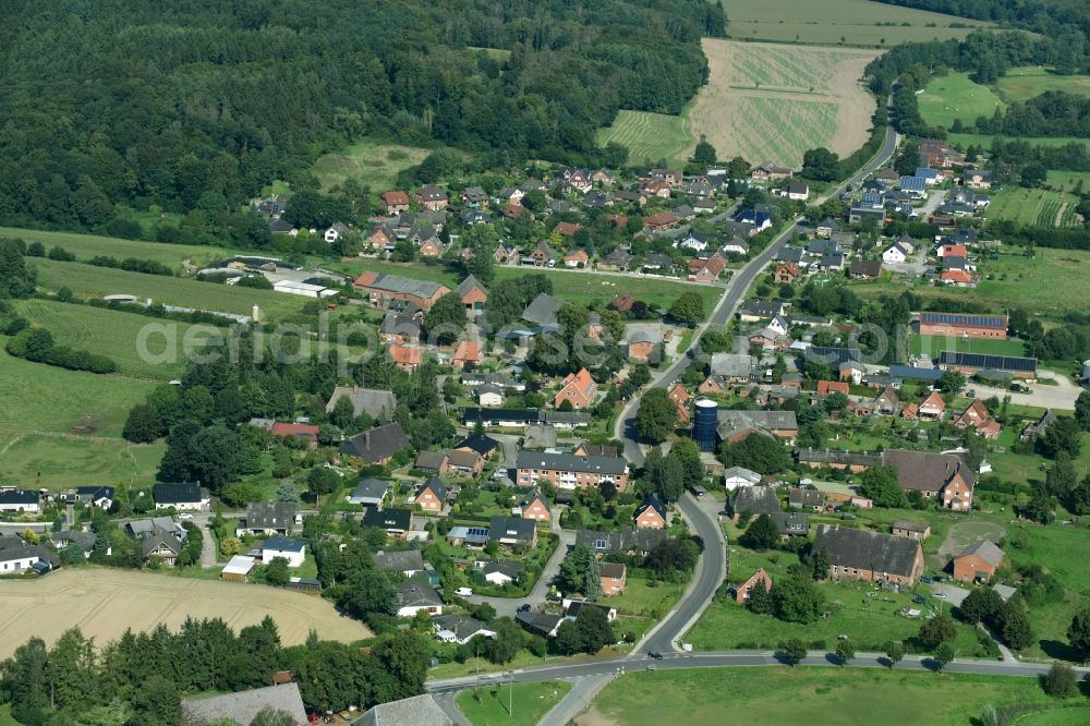 Alt Mölln from the bird's eye view: Village view of Alt Moelln in the state Schleswig-Holstein