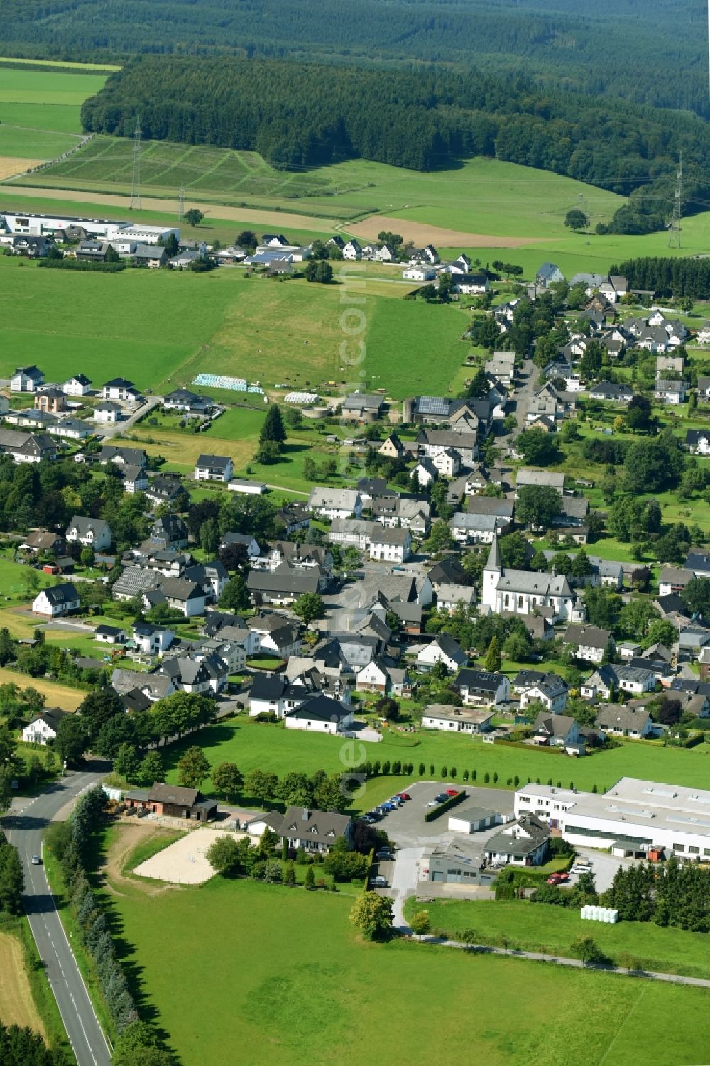 Aerial photograph Altenbüren - Village view in Altenbueren in the state North Rhine-Westphalia, Germany