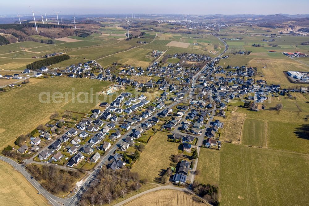 Altenbüren from above - Village view in Altenbueren in the state North Rhine-Westphalia, Germany