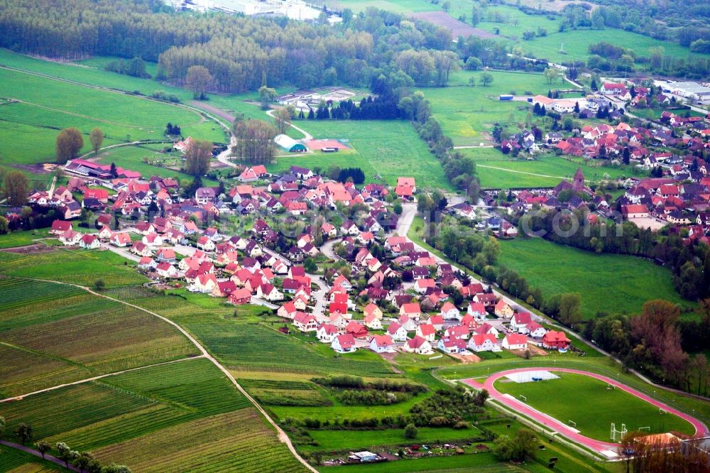 Aerial photograph Altenstadt - Village view in Altenstadt in Grand Est, France