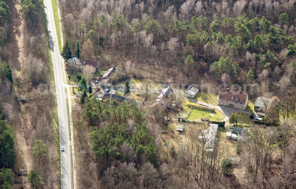 Uebigau-Wahrenbrück from above - Village view in Uebigau-Wahrenbrueck in the state Brandenburg, Germany