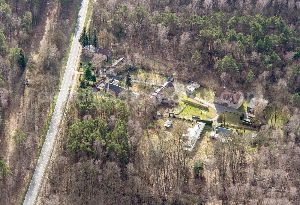 Uebigau-Wahrenbrück from the bird's eye view: Village view in Uebigau-Wahrenbrueck in the state Brandenburg, Germany