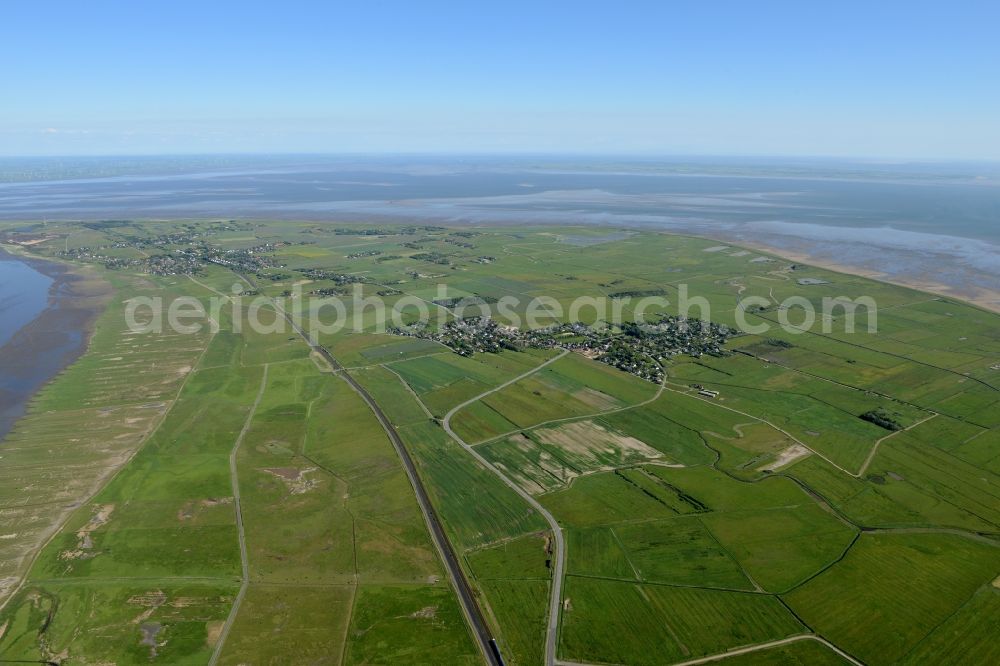 Aerial photograph Archsum - Village view of Archsum in the state Schleswig-Holstein