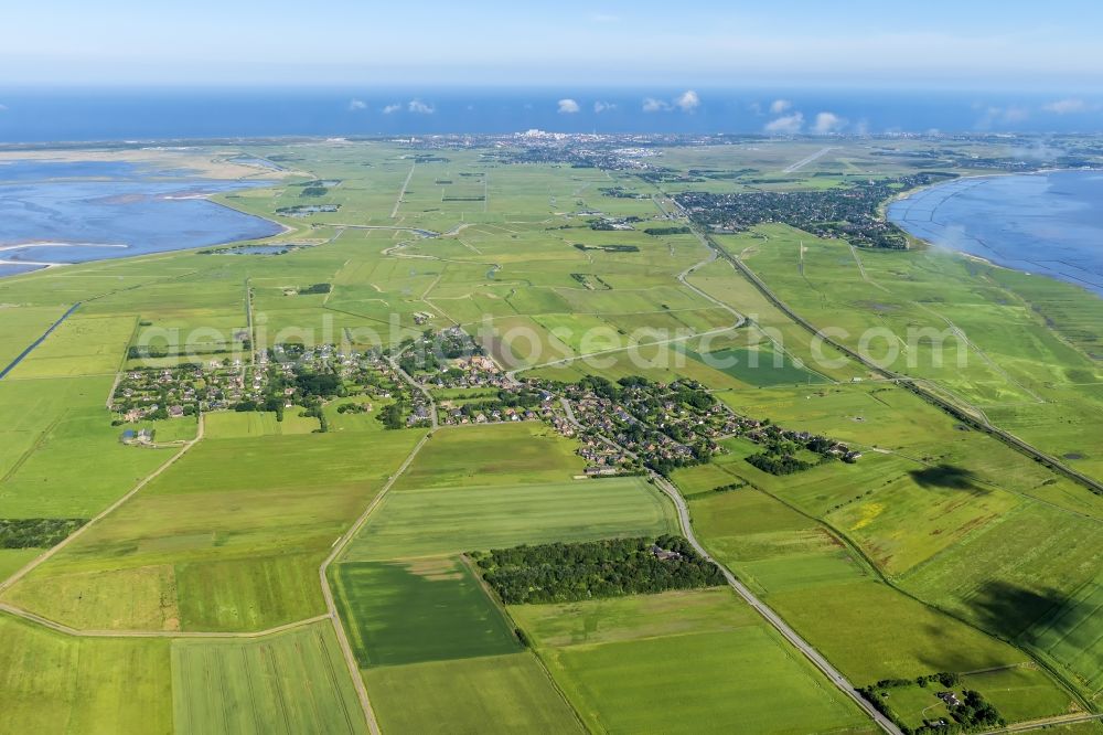 Aerial photograph Sylt-Ost - Village view of Archsum in the state Schleswig-Holstein