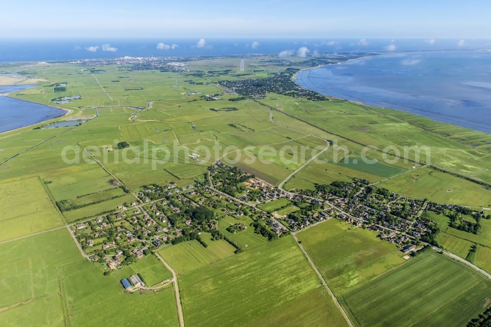 Aerial image Sylt-Ost - Village view of Archsum in the state Schleswig-Holstein