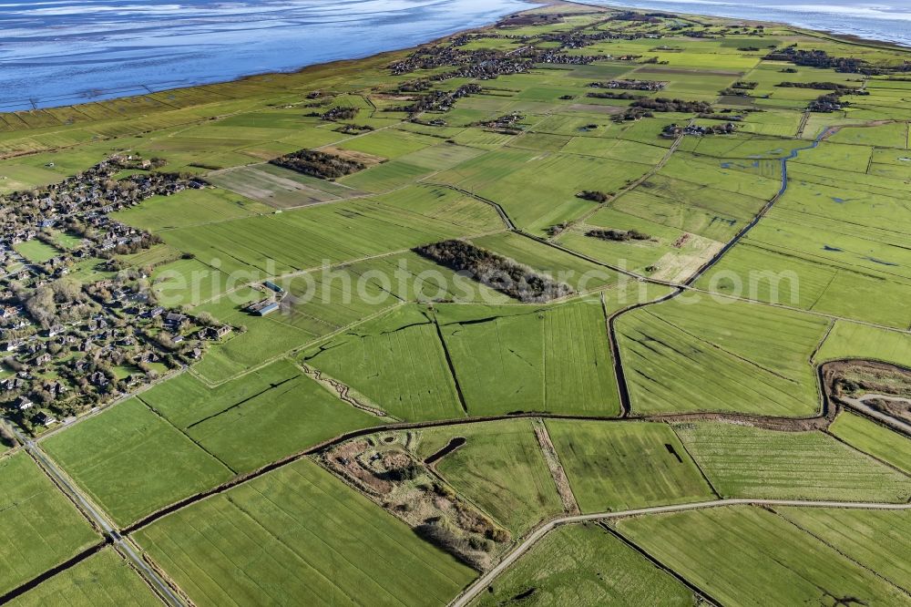 Aerial photograph Sylt-Ost - Village view of Archsum in the state Schleswig-Holstein