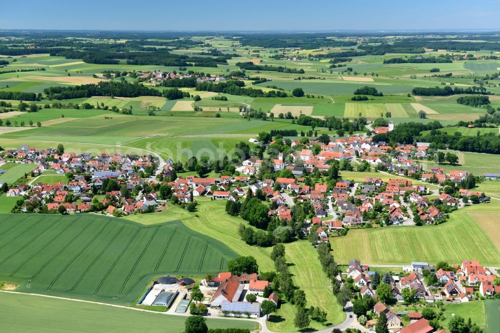 Aerial image Arnbach - Village view in Arnbach in the state Bavaria, Germany