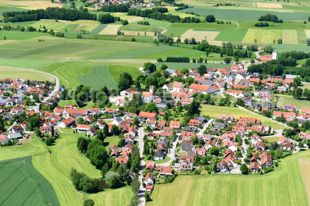 Aerial photograph Arnbach - Village view in Arnbach in the state Bavaria, Germany