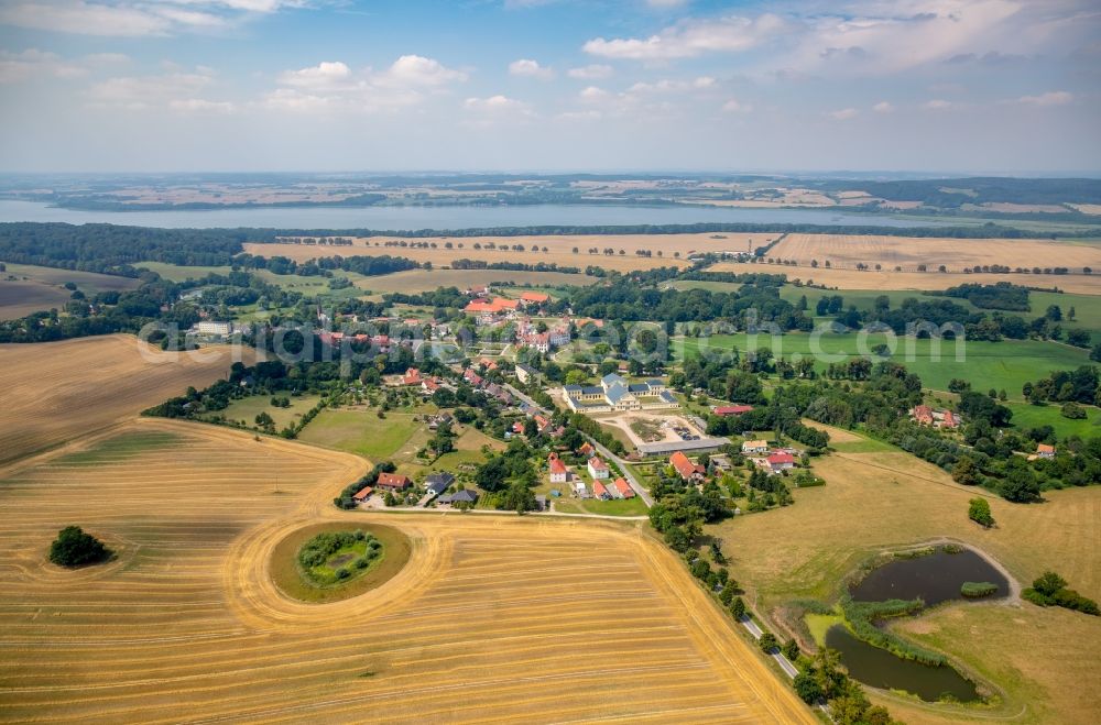 Basedow from the bird's eye view: Village view of Basedow in the state Mecklenburg - Western Pomerania