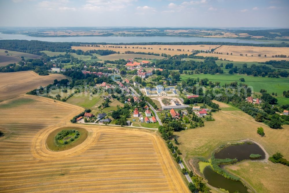 Aerial image Basedow - Village view of Basedow in the state Mecklenburg - Western Pomerania